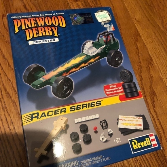 PINEWOOD Derby Car "Dragster" Racer Series Revell Boy Scouts, New - Picture 3 of 5